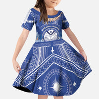 Marshall Islands Jemenei Day Family Matching Puletasi and Hawaiian Shirt Polynesian Tribal Tattoo Seashell Necklace