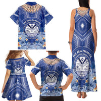 Marshall Islands Jemenei Day Family Matching Tank Maxi Dress and Hawaiian Shirt Polynesian Tribal Tattoo Seashell Necklace LT05 - Polynesian Pride