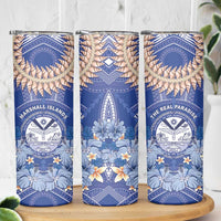 Marshall Islands Jemenei Day Skinny Tumbler Polynesian Tribal Tattoo Seashell Necklace LT05 - Polynesian Pride