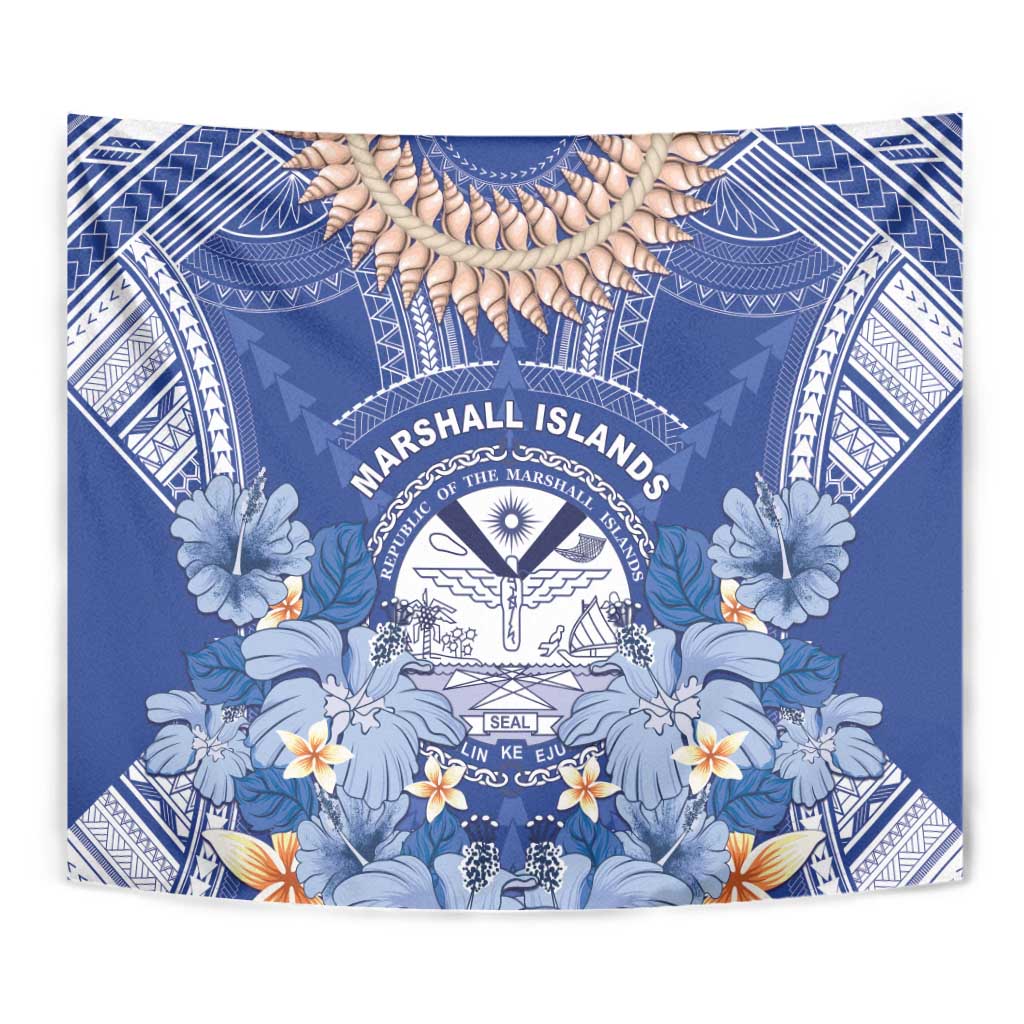 Marshall Islands Jemenei Day Tapestry Polynesian Tribal Tattoo Seashell Necklace