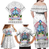 Guam Chamorro Liberation Day Family Matching Off Shoulder Maxi Dress and Hawaiian Shirt 81st Anniversary LT05 - Polynesian Pride