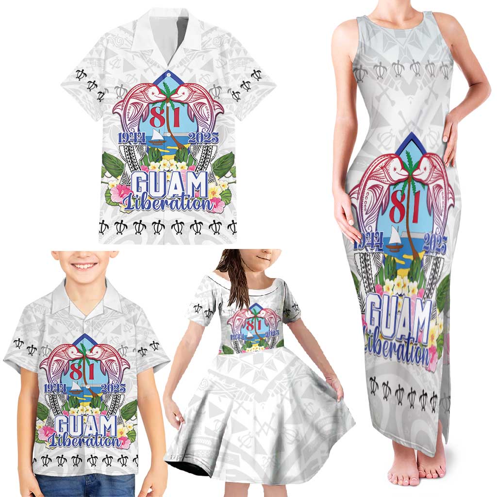 Guam Chamorro Liberation Day Family Matching Tank Maxi Dress and Hawaiian Shirt 81st Anniversary LT05 - Polynesian Pride