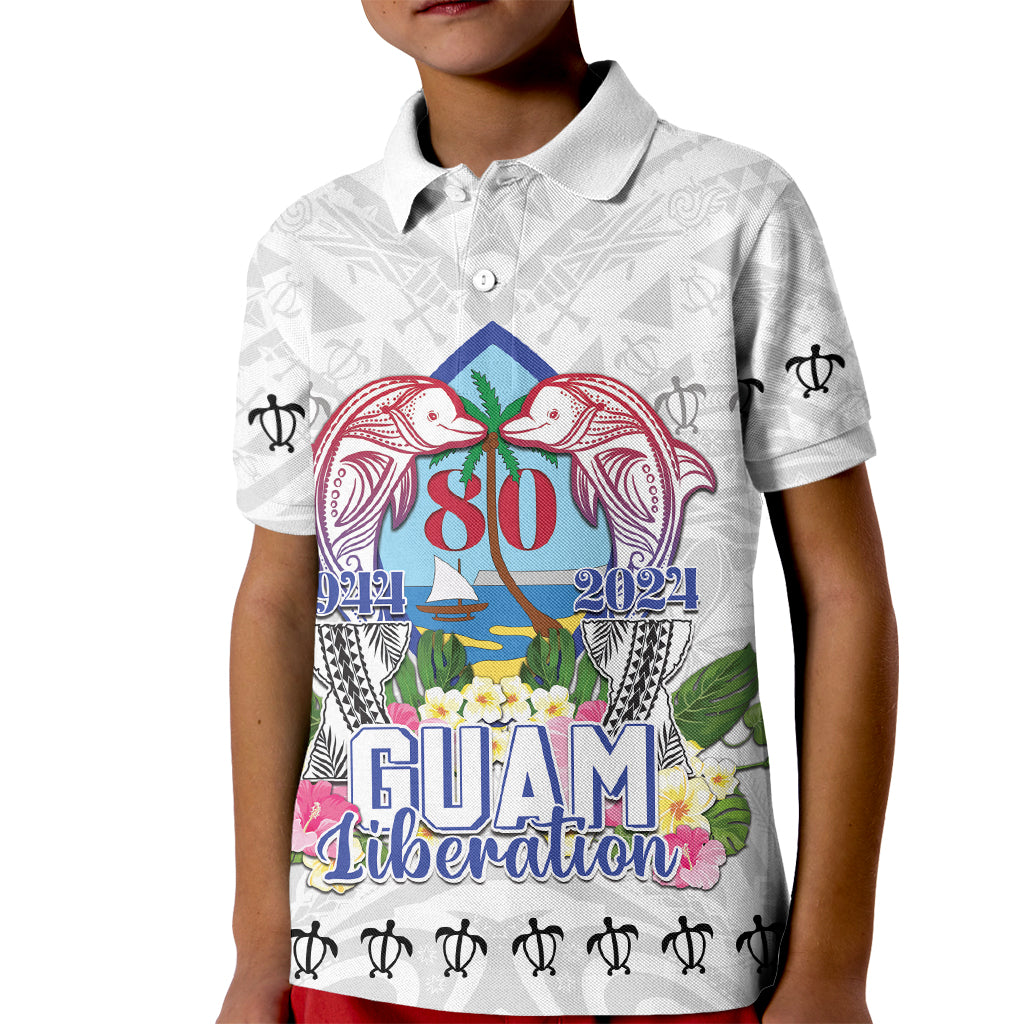 Guam Chamorro Liberation Day Kid Polo Shirt 80th Anniversary