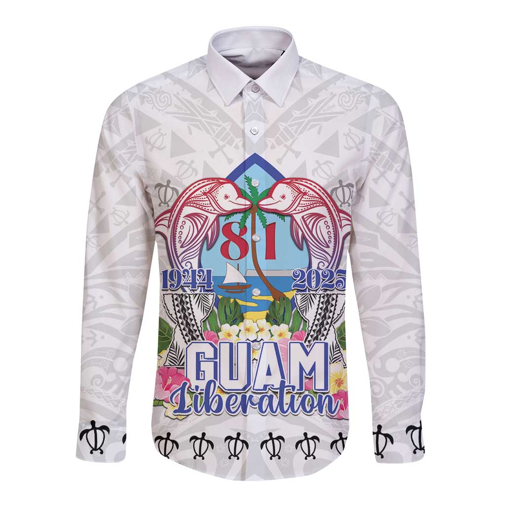 Guam Chamorro Liberation Day Long Sleeve Button Shirt 81st Anniversary LT05