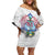 Guam Chamorro Liberation Day Off Shoulder Short Dress 81st Anniversary LT05