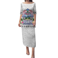 Guam Chamorro Liberation Day Puletasi 82nd Anniversary LT05 Long Dress White - Polynesian Pride