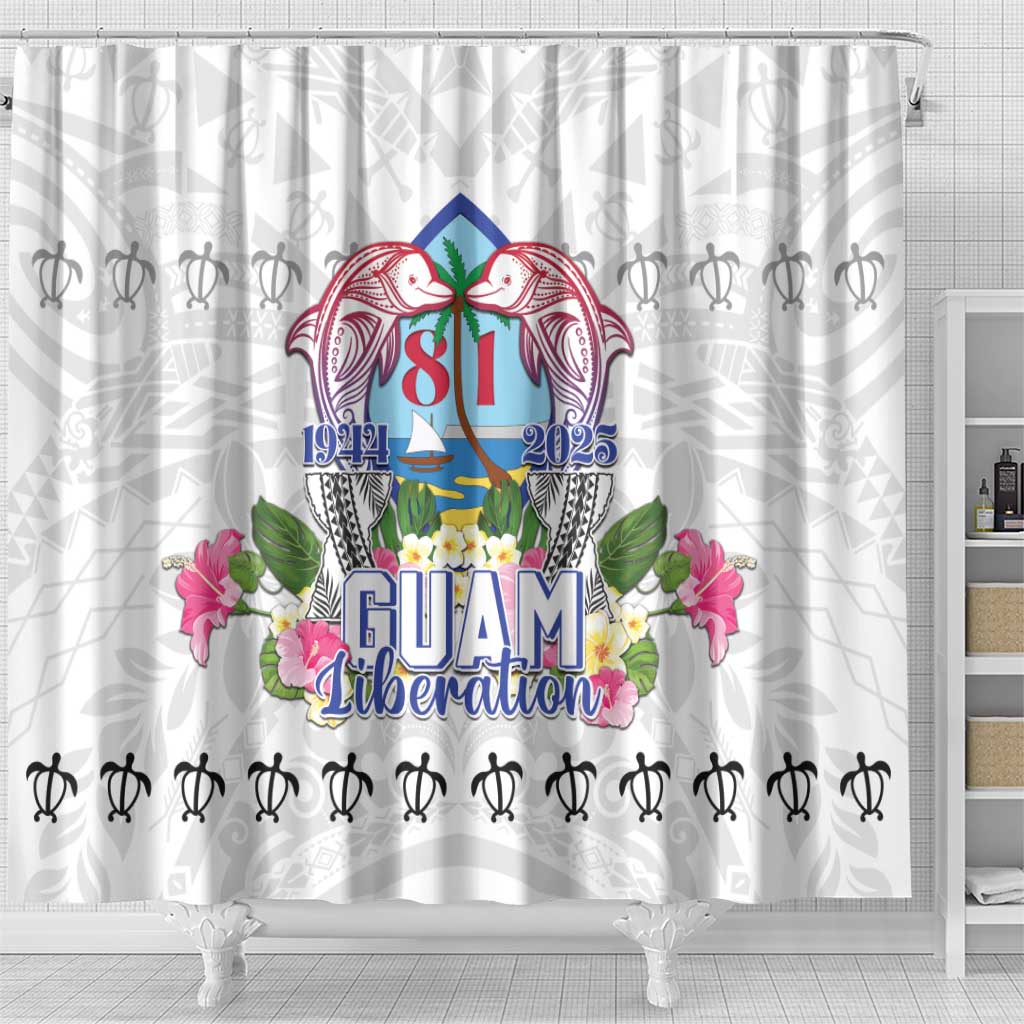 Guam Chamorro Liberation Day Shower Curtain 81st Anniversary LT05