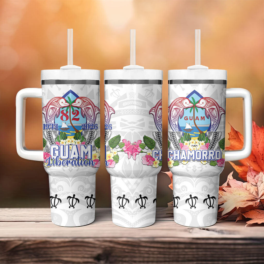 Guam Chamorro Liberation Day Tumbler With Handle 82nd Anniversary LT05 - Polynesian Pride