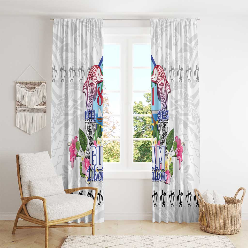 Guam Chamorro Liberation Day Window Curtain 81st Anniversary LT05