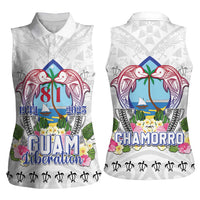 Guam Chamorro Liberation Day Women Sleeveless Polo Shirt 81st Anniversary LT05