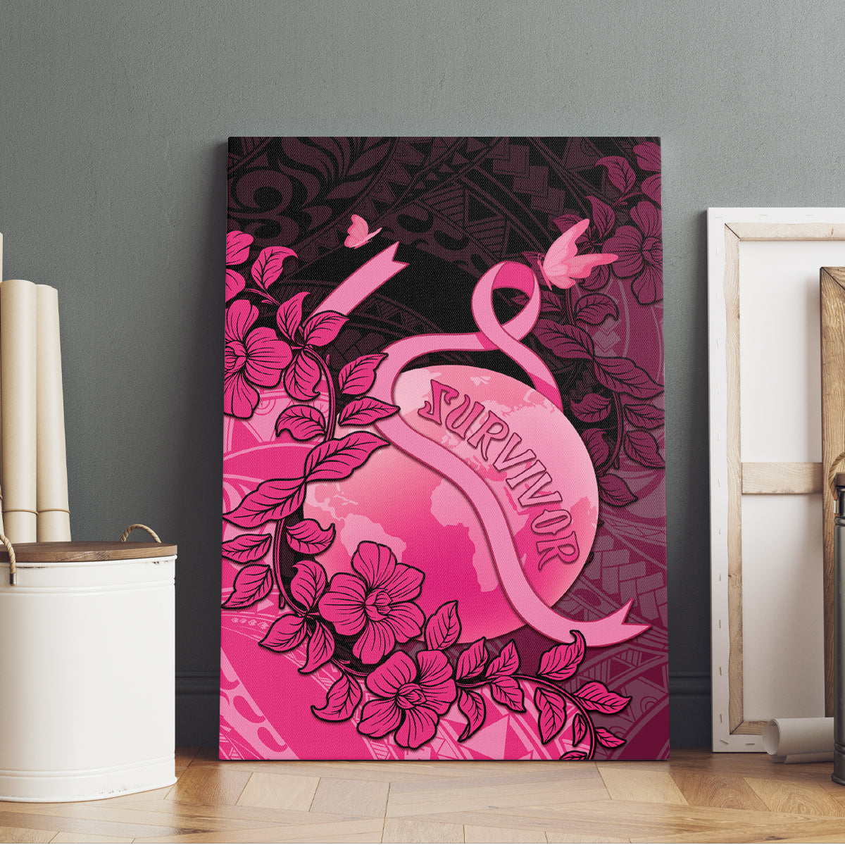 Cancer Fighter Canvas Wall Art I Beat Cancer