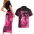 Personalised Cancer Fighter Couples Matching Short Sleeve Bodycon Dress and Hawaiian Shirt I Beat Cancer