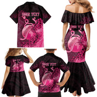 Personalised Cancer Fighter Family Matching Mermaid Dress and Hawaiian Shirt I Beat Cancer LT05 - Polynesian Pride