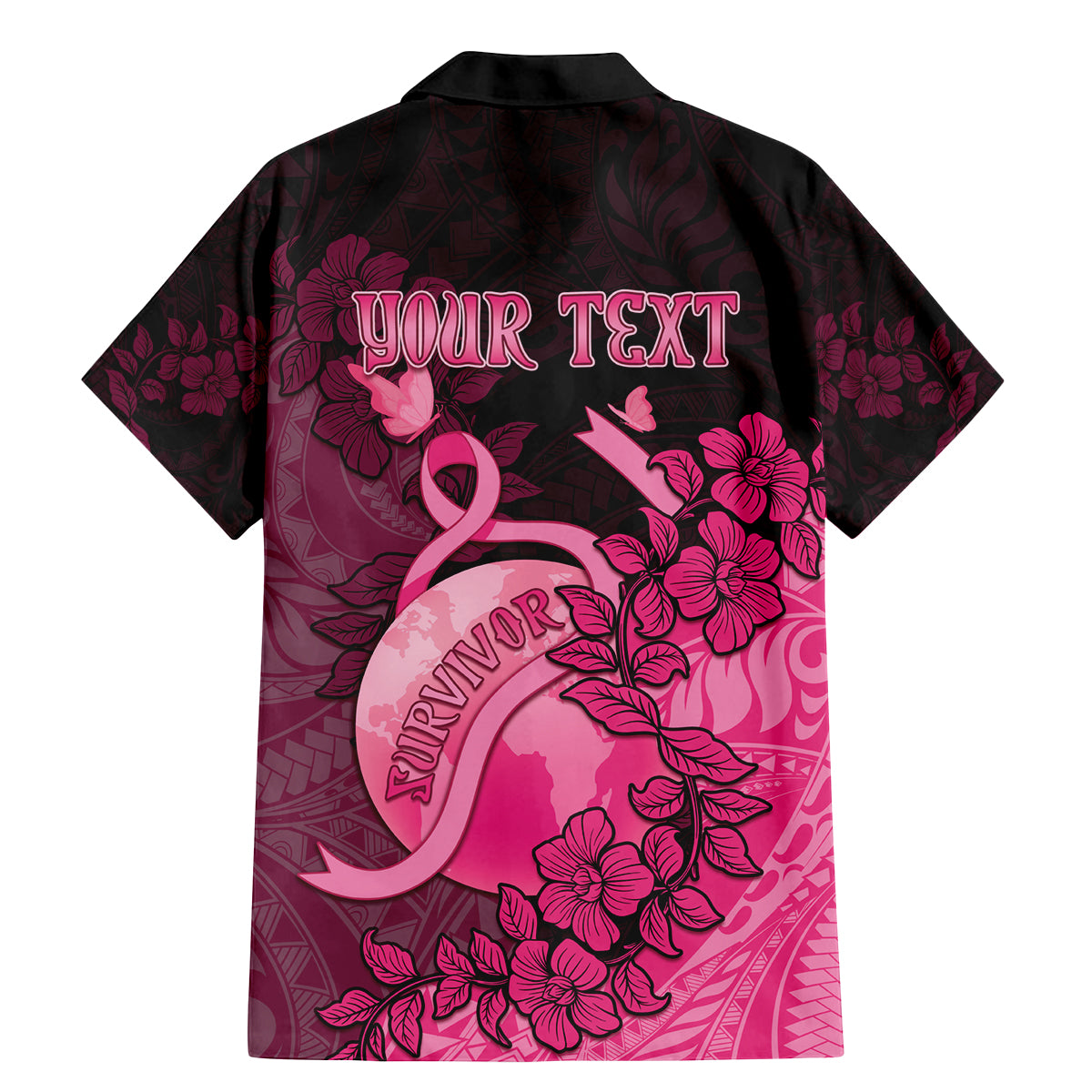 Personalised Cancer Fighter Family Matching Mermaid Dress and Hawaiian Shirt I Beat Cancer LT05 - Polynesian Pride