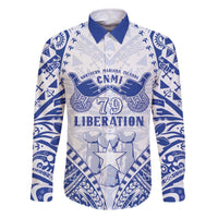 Northern Mariana Islands Liberation Day Family Matching Off The Shoulder Long Sleeve Dress and Hawaiian Shirt 79th Anniversary