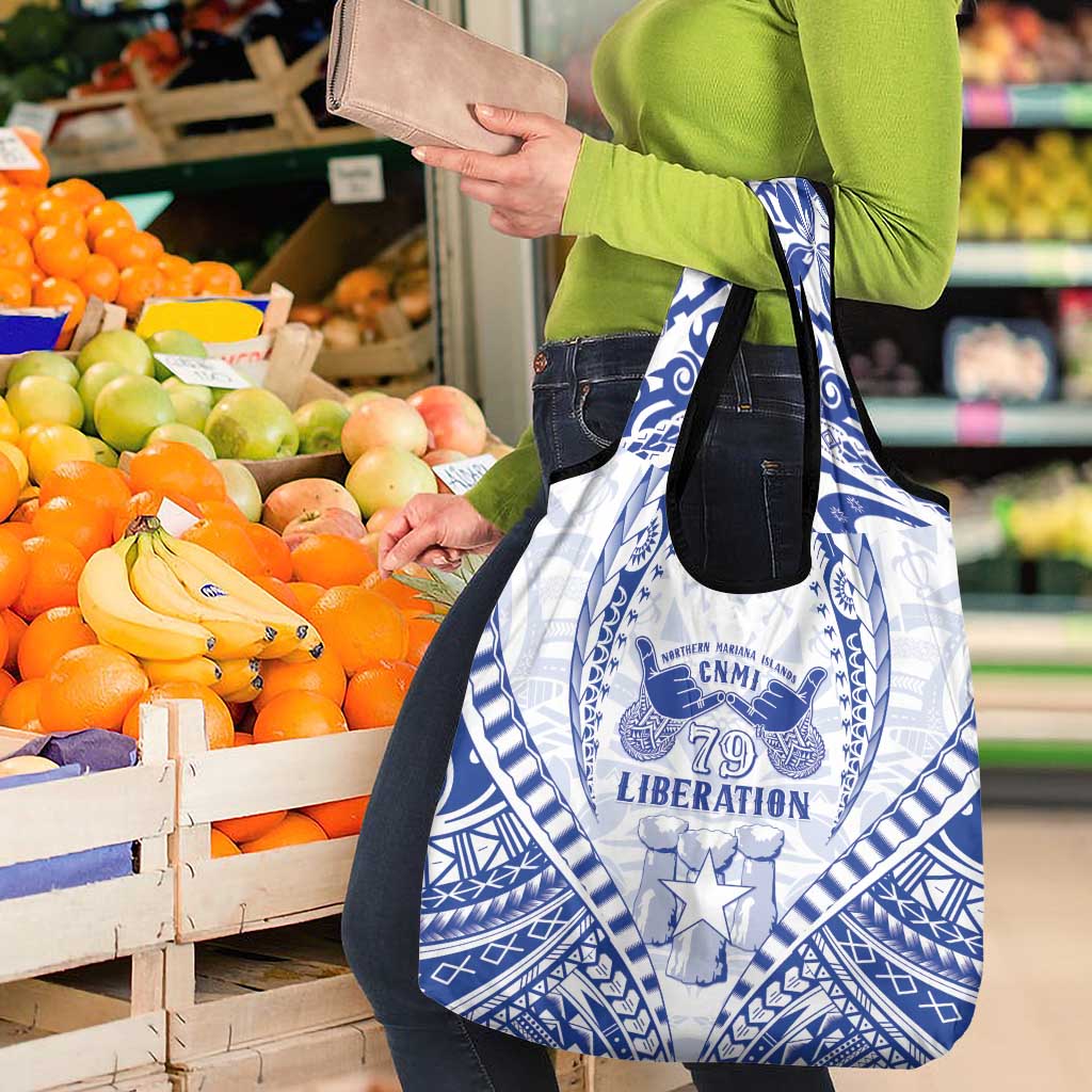 Northern Mariana Islands Liberation Day Grocery Bag 79th Anniversary