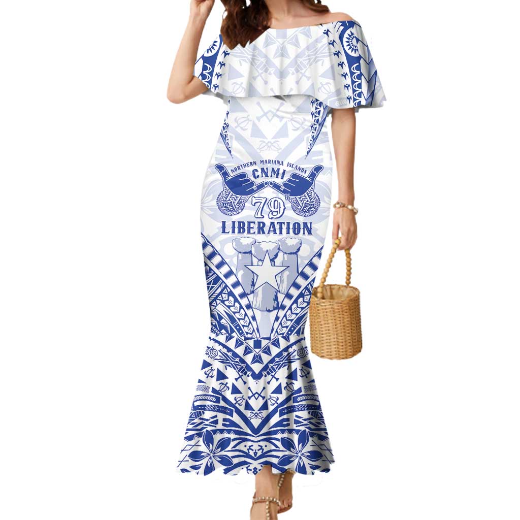 Northern Mariana Islands Liberation Day Mermaid Dress 79th Anniversary