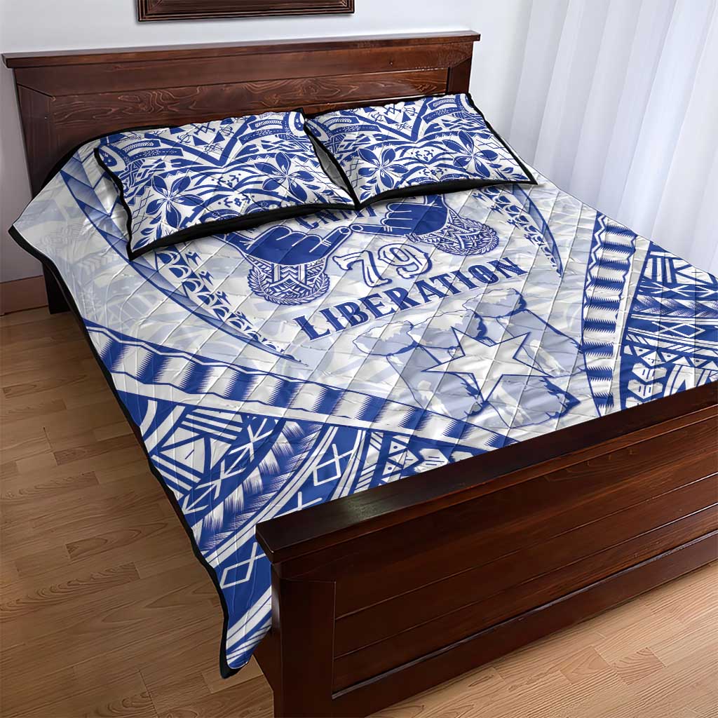 Northern Mariana Islands Liberation Day Quilt Bed Set 79th Anniversary