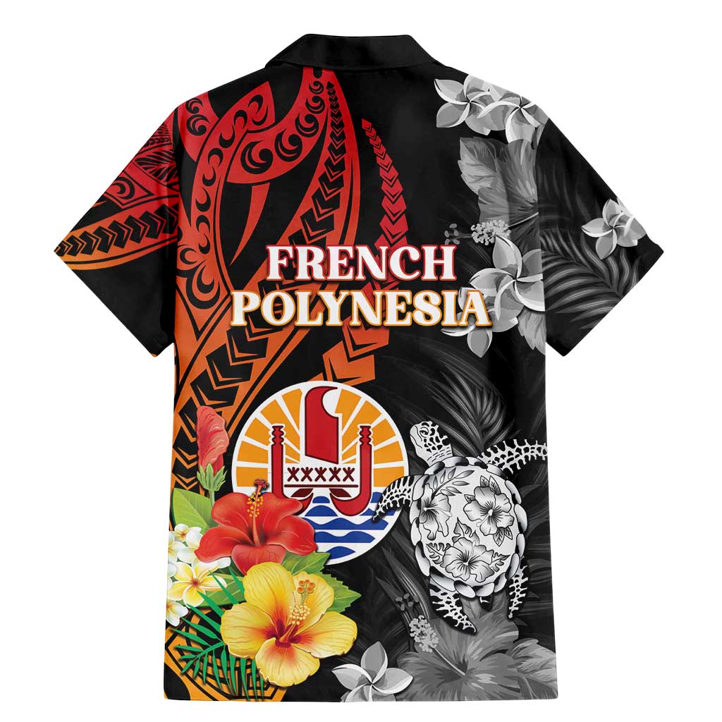 French Polynesia Bastille Day Family Matching Mermaid Dress and Hawaiian Shirt Tropical Turtle Hibiscus Polynesian Pattern