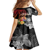 French Polynesia Bastille Day Family Matching Off Shoulder Maxi Dress and Hawaiian Shirt Tropical Turtle Hibiscus Polynesian Pattern