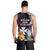 Wallis and Futuna Bastille Day Men Tank Top Tropical Turtle Hibiscus Polynesian Pattern