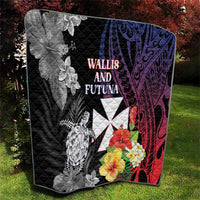 Wallis and Futuna Bastille Day Quilt Tropical Turtle Hibiscus Polynesian Pattern LT05 - Polynesian Pride