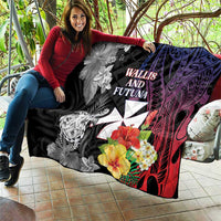 Wallis and Futuna Bastille Day Quilt Tropical Turtle Hibiscus Polynesian Pattern LT05 - Polynesian Pride
