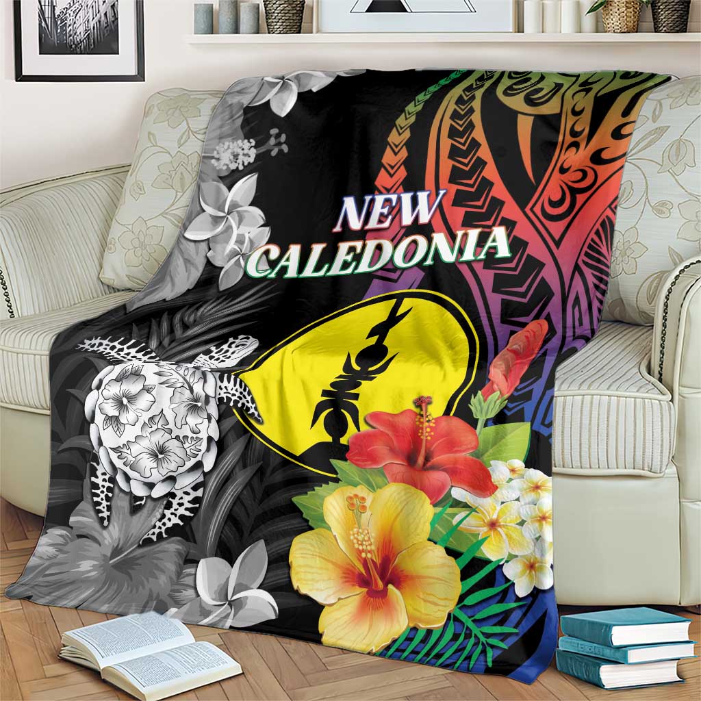 New Caledonia Bastille Day Blanket Tropical Turtle Hibiscus Polynesian Pattern LT05 - Polynesian Pride