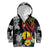 New Caledonia Bastille Day Kid Hoodie Tropical Turtle Hibiscus Polynesian Pattern