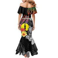 New Caledonia Bastille Day Mermaid Dress Tropical Turtle Hibiscus Polynesian Pattern LT05 - Polynesian Pride