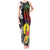 New Caledonia Bastille Day Tank Maxi Dress Tropical Turtle Hibiscus Polynesian Pattern