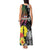 New Caledonia Bastille Day Tank Maxi Dress Tropical Turtle Hibiscus Polynesian Pattern