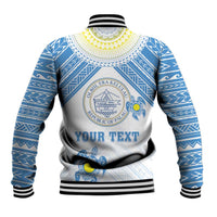 Personalised Palau Constitution Day Baseball Jacket Polynesian Turtle LT05 - Polynesian Pride