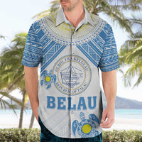 Personalised Palau Constitution Day Hawaiian Shirt Polynesian Turtle LT05 - Polynesian Pride