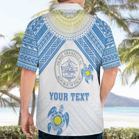 Personalised Palau Constitution Day Hawaiian Shirt Polynesian Turtle LT05 - Polynesian Pride