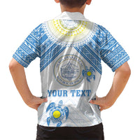 Personalised Palau Constitution Day Hawaiian Shirt Polynesian Turtle LT05 - Polynesian Pride