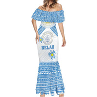 Personalised Palau Constitution Day Mermaid Dress Polynesian Turtle LT05 - Polynesian Pride