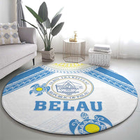 Palau Constitution Day Round Carpet Polynesian Turtle