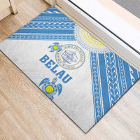 Palau Constitution Day Rubber Doormat Polynesian Turtle LT05 - Polynesian Pride