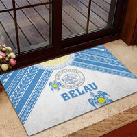 Palau Constitution Day Rubber Doormat Polynesian Turtle LT05 - Polynesian Pride