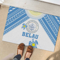 Palau Constitution Day Rubber Doormat Polynesian Turtle LT05 - Polynesian Pride
