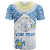 Personalised Palau Constitution Day T Shirt Polynesian Turtle LT05 - Polynesian Pride