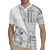 Samoa Siapo Elegant Rugby Jersey Hibiscus White Motifs - Polynesian Pride