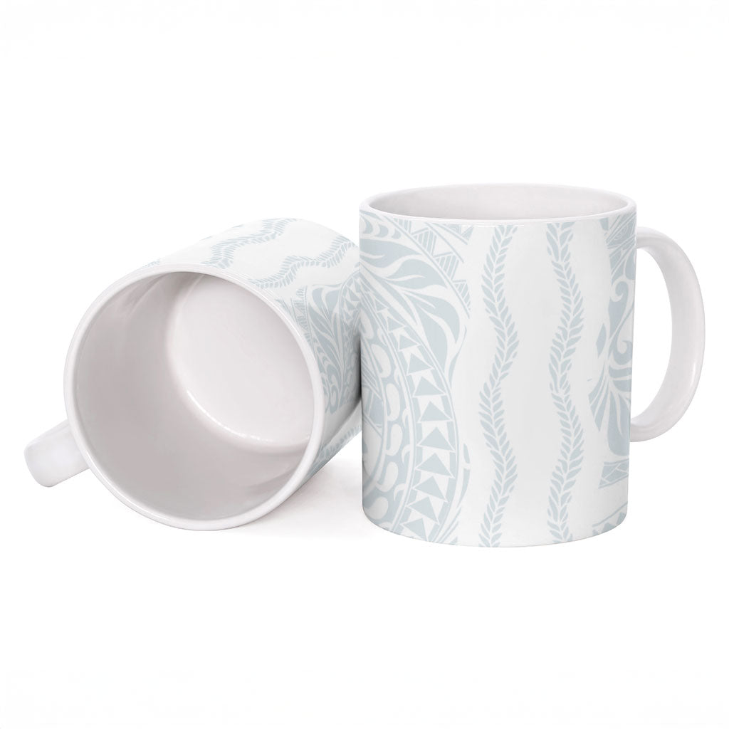 Samoa Lotu Tamaiti Ceramic Mug Teuila With Tribal Motifs LT05 - Polynesian Pride
