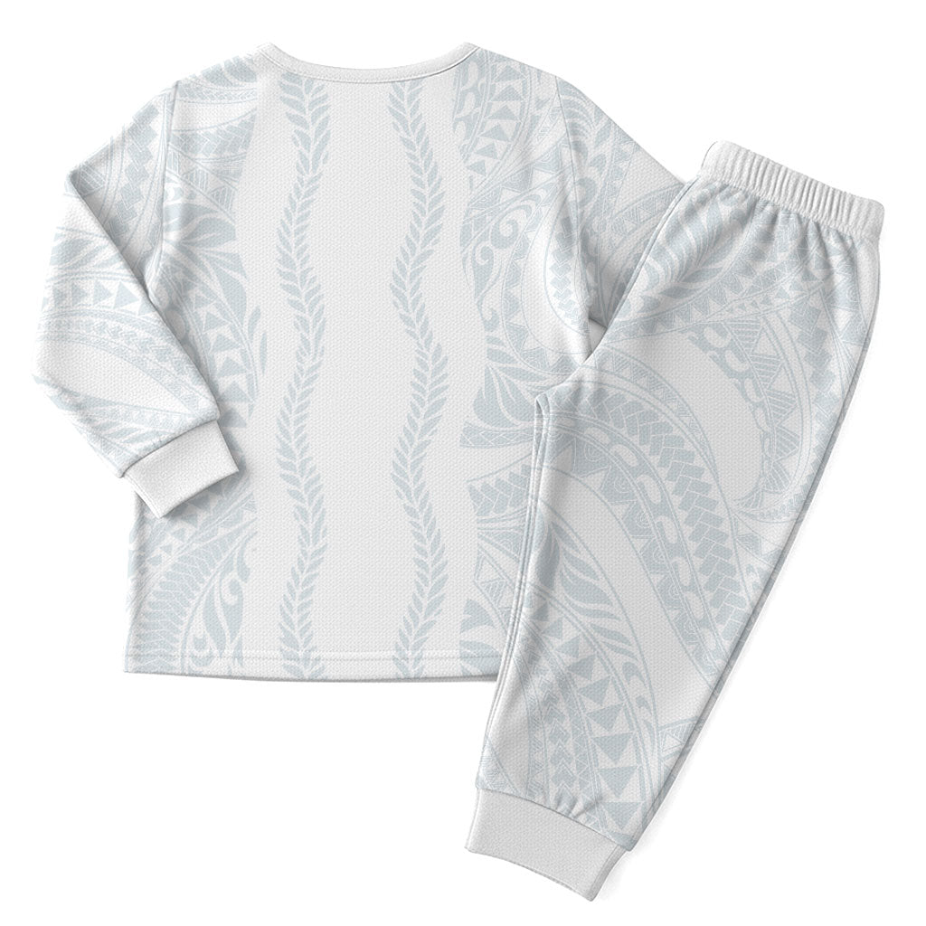 Samoa Lotu Tamaiti Christmas Pajama Set Teuila With Tribal Motifs LT05 - Polynesian Pride
