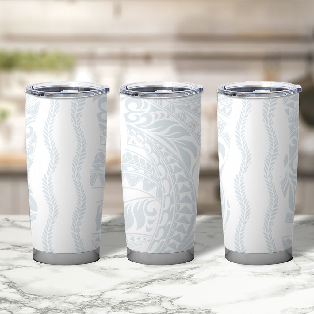 Samoa Lotu Tamaiti Tumbler Cup Teuila With Tribal Motifs LT05 - Polynesian Pride
