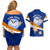 Personalized Marshall Islands Couples Matching Off Shoulder Short Dress and Hawaiian Shirt Manit Day Coat Of Arms With Polynesian Turtle LT05 - Polynesian Pride