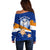 Personalized Marshall Islands Off Shoulder Sweater Manit Day Coat Of Arms With Polynesian Turtle LT05 - Polynesian Pride