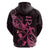 Breast Cancer Awareness Hoodie Ribbon Polynesian Pattern Black Version LT05 - Polynesian Pride