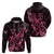 Breast Cancer Awareness Hoodie Ribbon Polynesian Pattern Black Version LT05 - Polynesian Pride